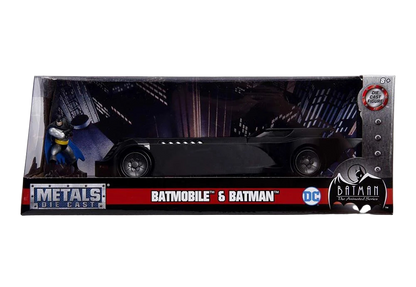 Batman The Animated Series Batmobile with 6-inch Batman Die-Cast Figure – Metals Die Cast Collectible
