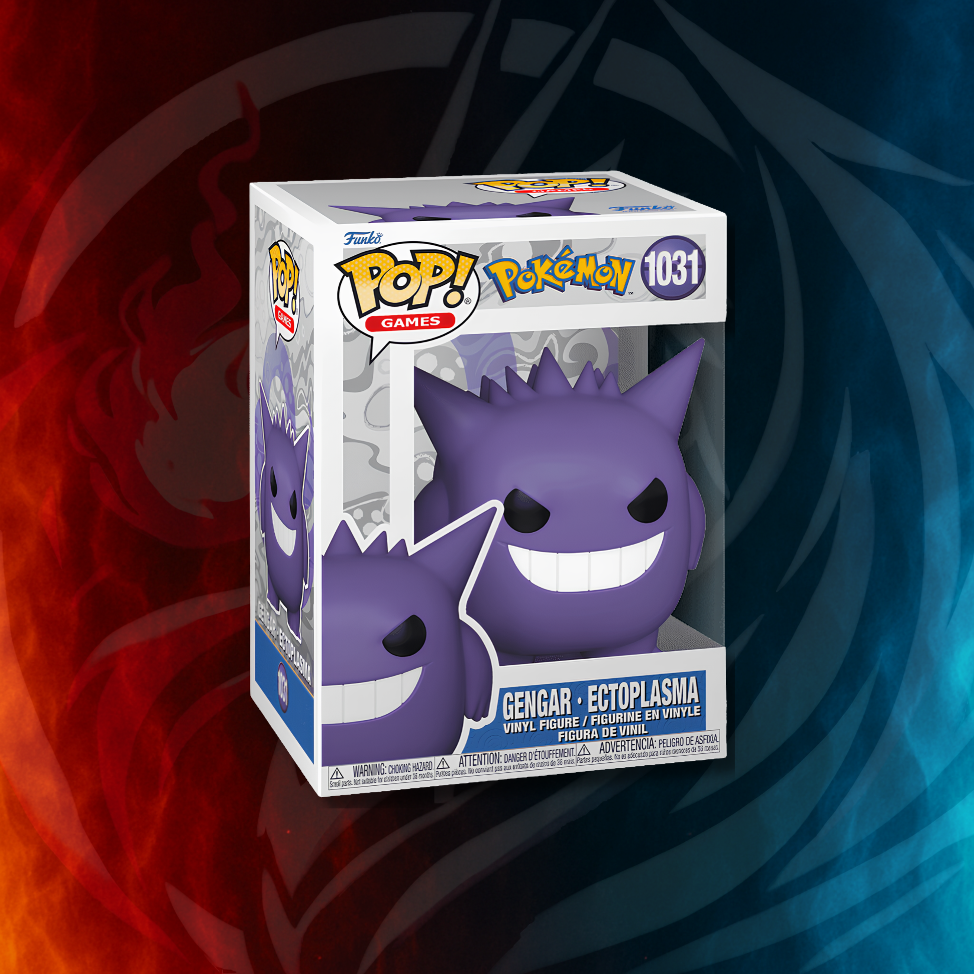 Pokémon Gengar Funko Pop! #1031 window display box