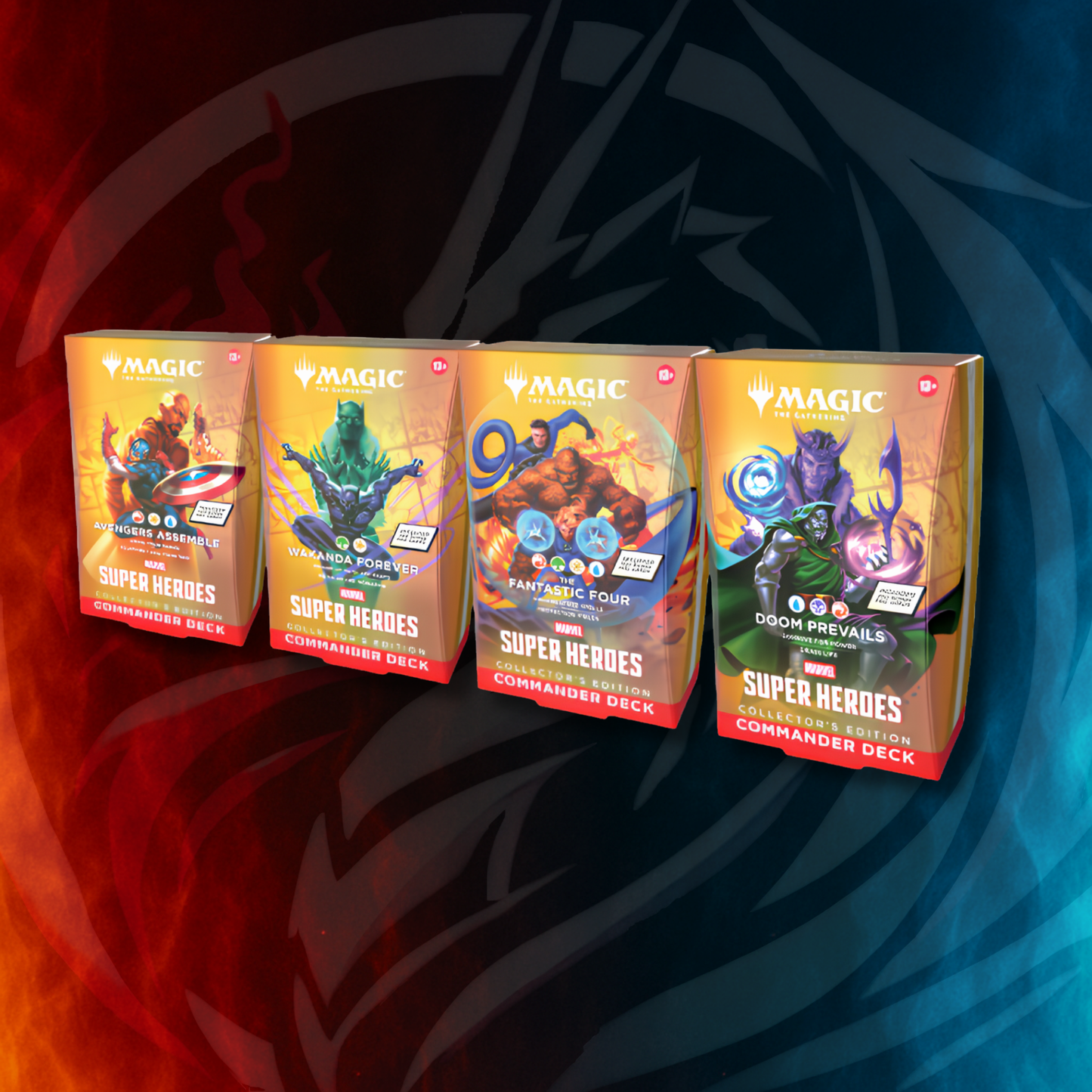 MTG | Marvel Super Heroes — Collector Commander Deck (4 Set)