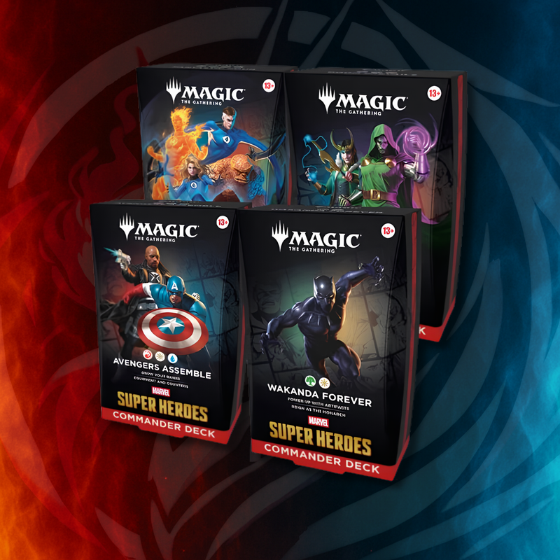 [PRE-ORDER] MTG | Marvel Super Heroes — Commander Deck (Set of 4) (Case)