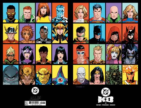 DC K.O. #1 (of 5) Cover H Dan Mora wraparound card stock variant – panoramic tournament bracket artwork featuring DC heroes and villains, DC Comics 2025 event