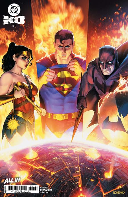 DC K.O. #1 (of 5) Cover M Noobovich incentive 1:25 card stock variant – rare ratio edition for DC Comics 2025 mega-event