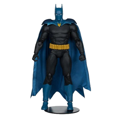 McFarlane DC Multiverse Batman One Million 7-inch action figure front pose with blue cape and gold chest emblem.