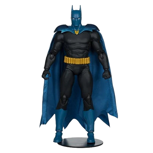 McFarlane DC Multiverse Batman One Million 7-inch action figure front pose with blue cape and gold chest emblem.