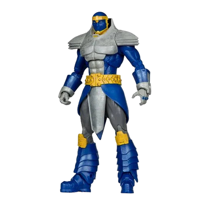 McFarlane DC Direct Wave 5 Monarch 7-inch figure angled pose showing silver and blue armor.