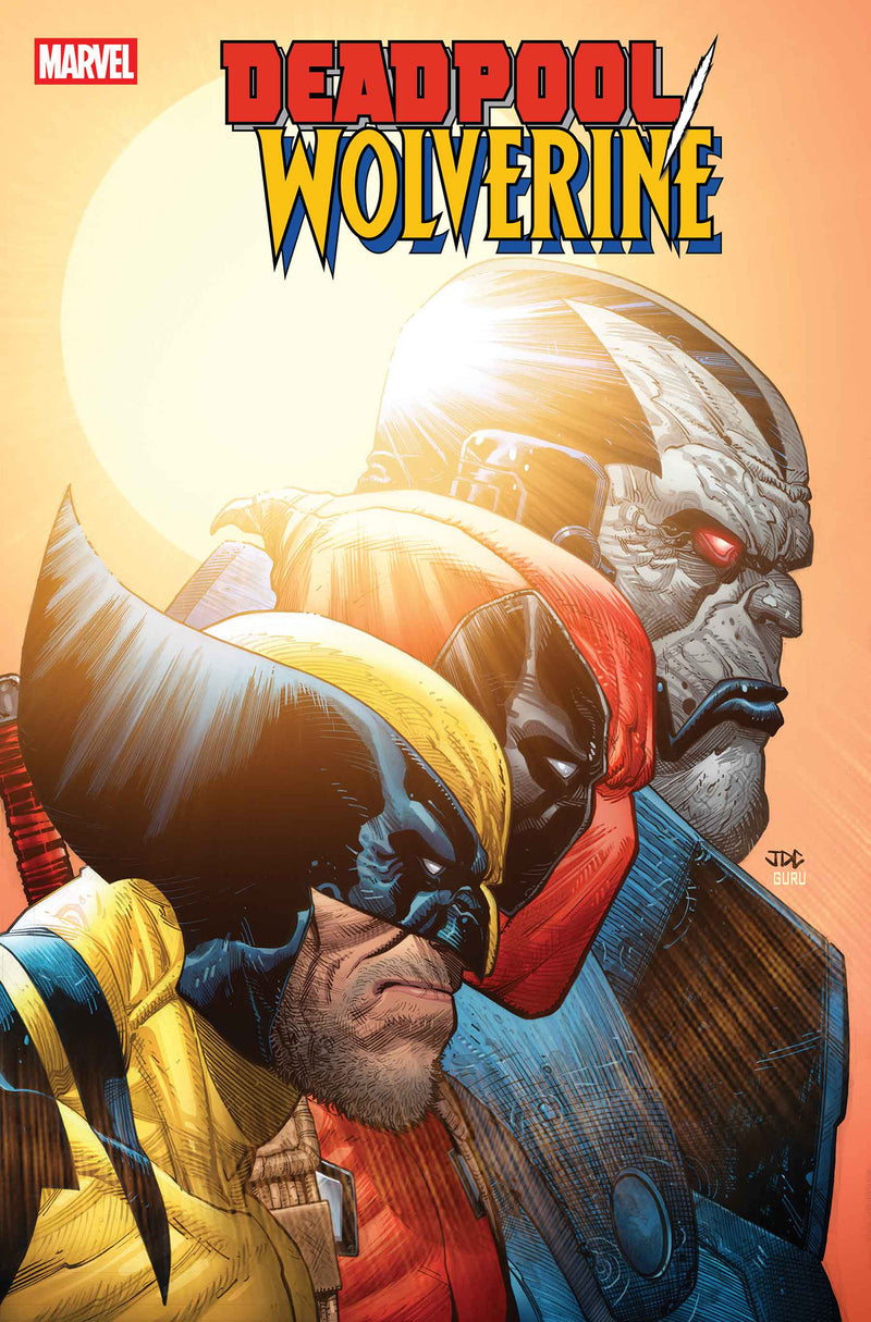 Deadpool/Wolverine #9 comic cover featuring Wolverine and Deadpool as Horsemen of Apocalypse (Marvel, 2025).