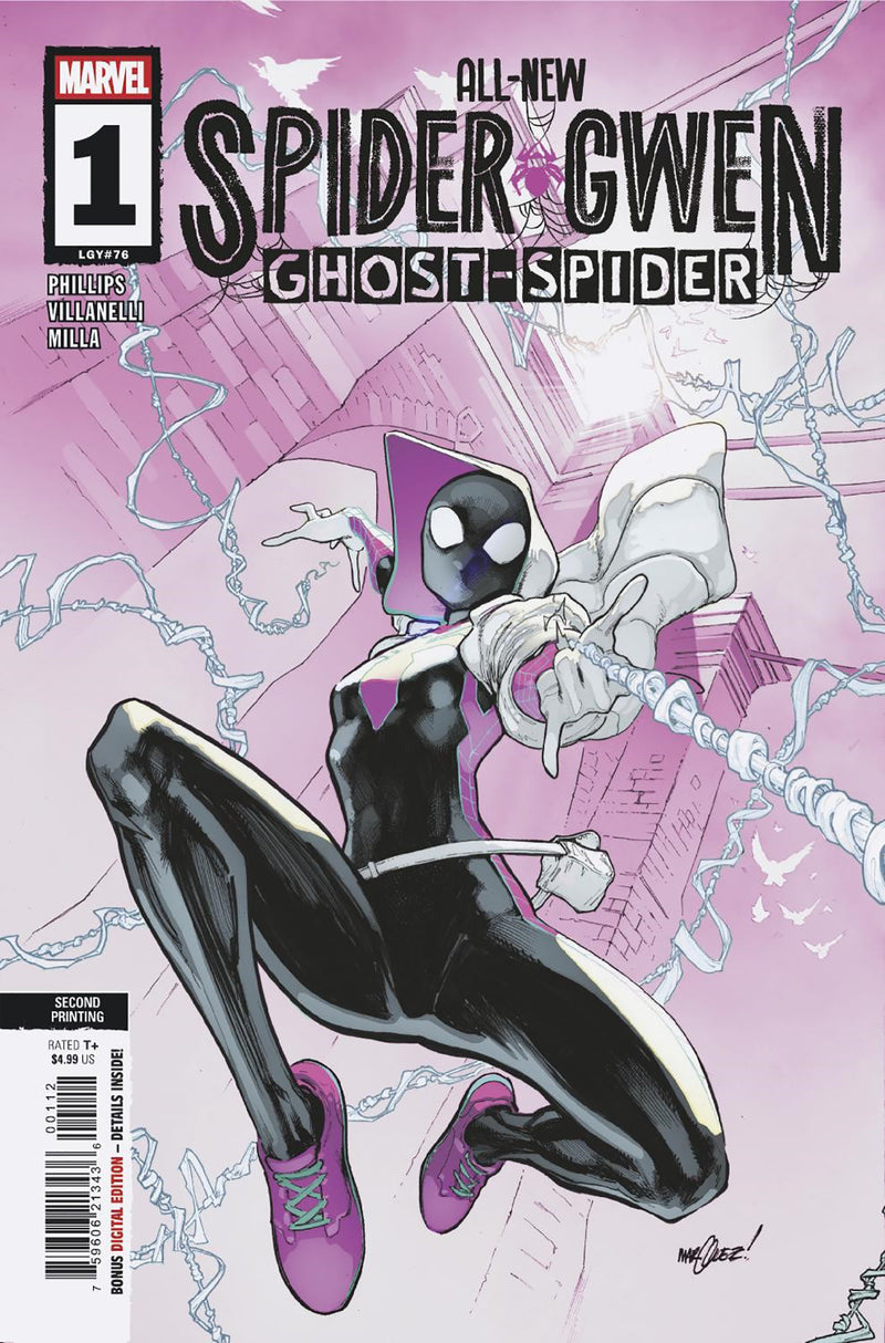 All-New Spider-Gwen: The Ghost-Spider #1 2nd Printing Variant by David Marquez – Marvel Comics (2025)