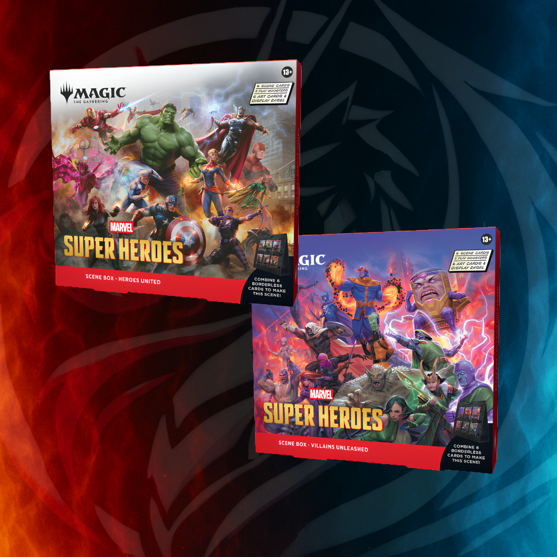 MTG | Marvel Super Heroes — Scene Box Bundle (Heroes United + Villains Unleashed)