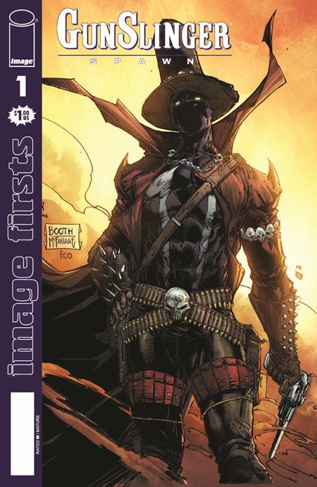 Image Firsts: Gunslinger Spawn #1 single issue reprint, debut of the supernatural Western antihero – cover art by Brett Booth