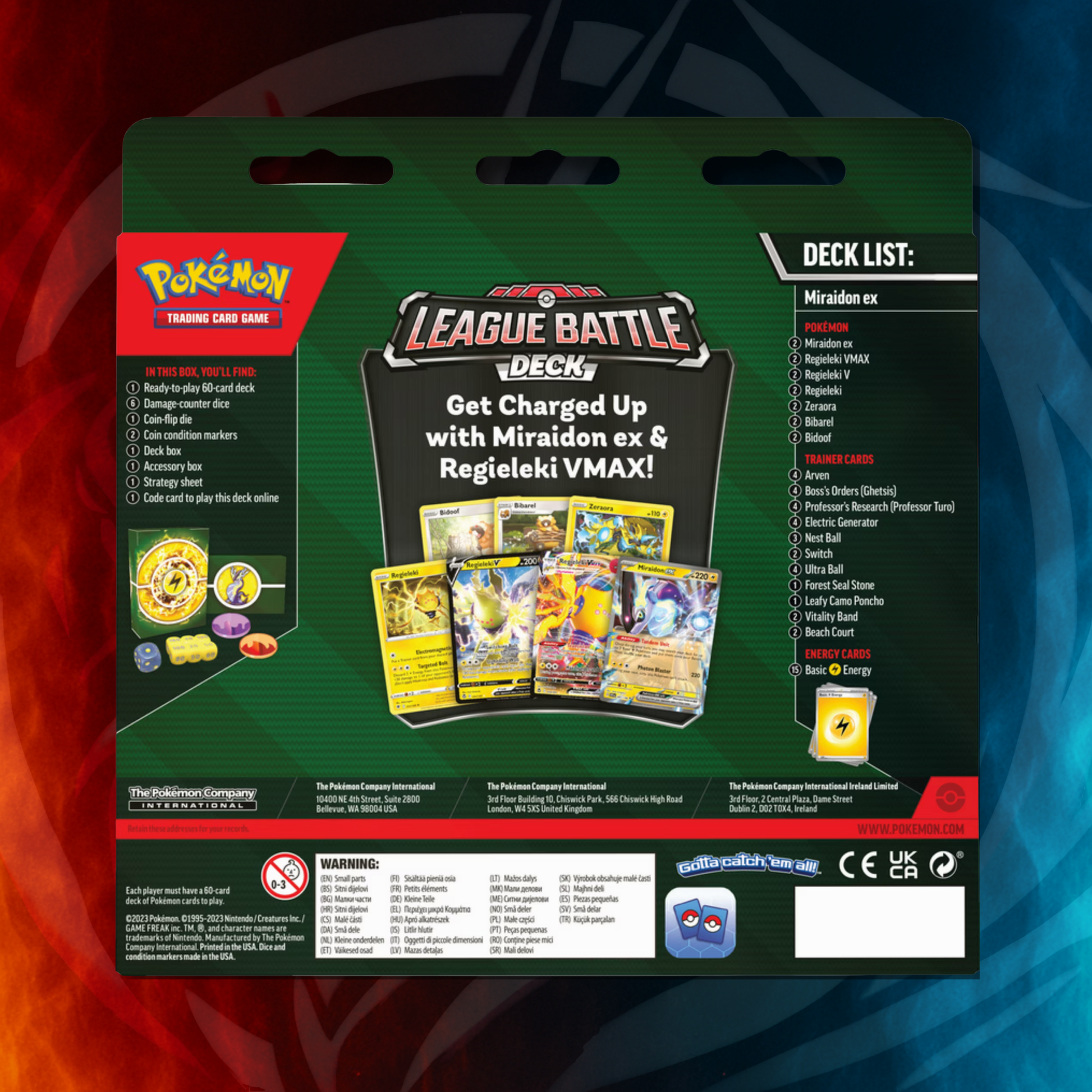 Pokémon TCG: Miraidon ex League Battle Deck (Scarlet & Violet) sealed box