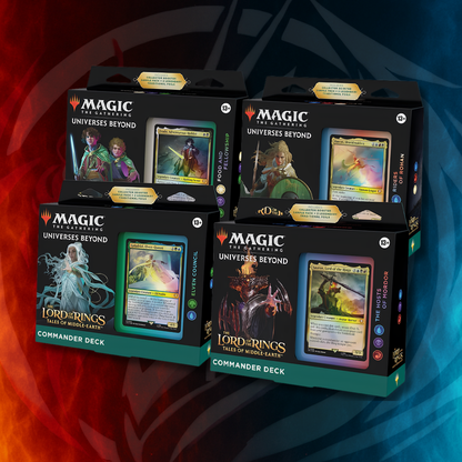 MTG | Magic: The Gathering The Lord of the Rings Tales of Middle-earth Commander Deck Case (4 Decks)