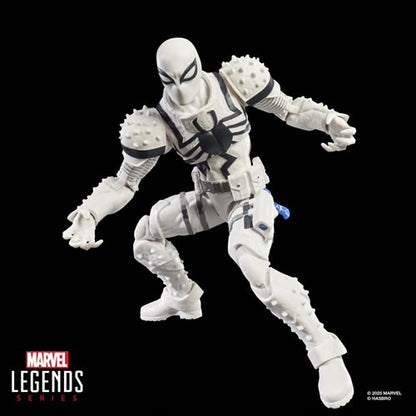 Marvel Legends Agent Anti-Venom crouching action pose highlighting articulation and suit details