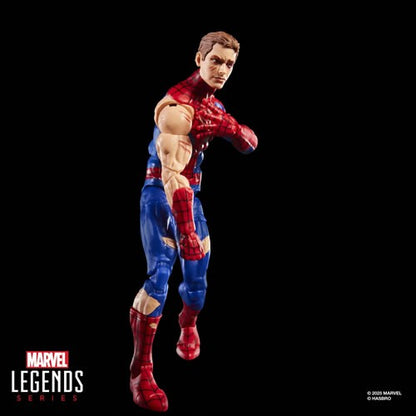 Battle-Damaged Spider-Man Marvel Legends 6" figure unmasked Peter Parker head sculpt with torn suit detail