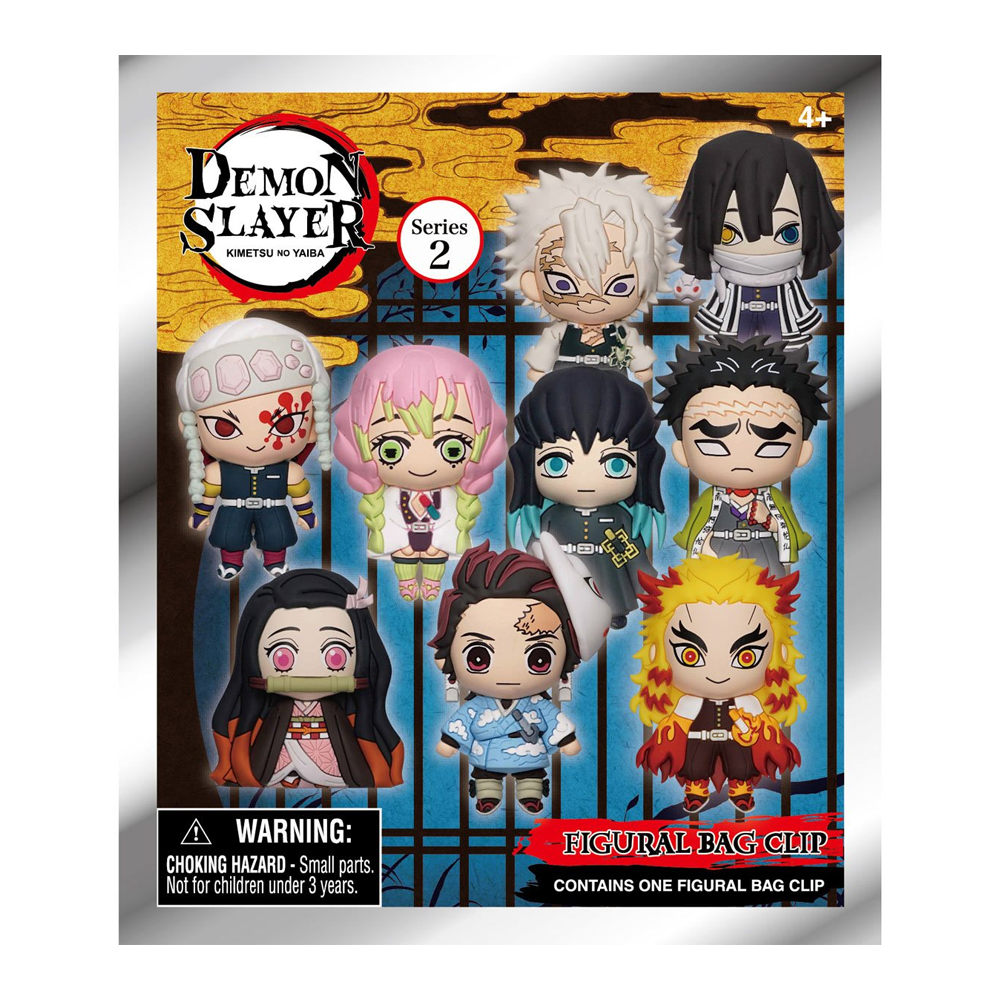 Demon Slayer Kimetsu no Yaiba Series 2 3D foam bag clip blind bag packaging by Monogram International
