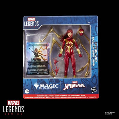 Marvel Legends 6" Mary Jane Watson Iron Spider Magic the Gathering crossover action figure in retail box front