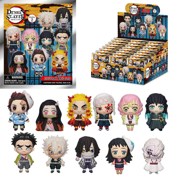 Monogram Demon Slayer Series 2 3D foam bag clip blind bag, single random figural keychain