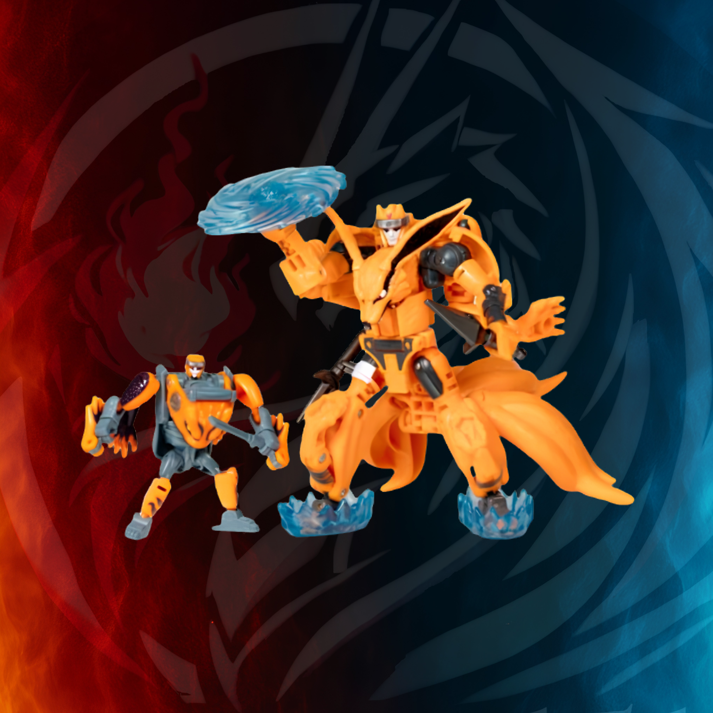 Transformers x Naruto Kurama converting figure by Hasbro - robot mode