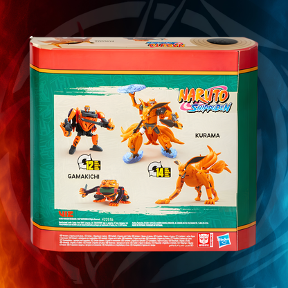 Transformers x Naruto Kurama and Gamakichi 2-pack by Hasbro - packaging