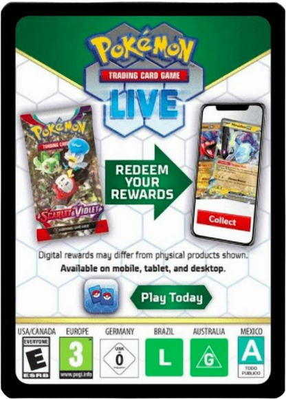 Pokémon TCG Live redemption code card included in the Armarouge ex Premium Collection.