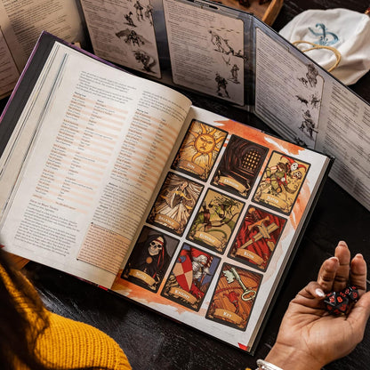 D&D Dungeon Master’s Guide 5E interior spread featuring magic items and treasure tables