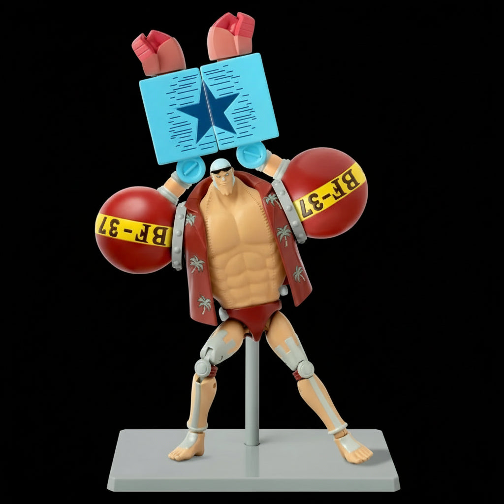 Pose with raised arms on stand (collector display)