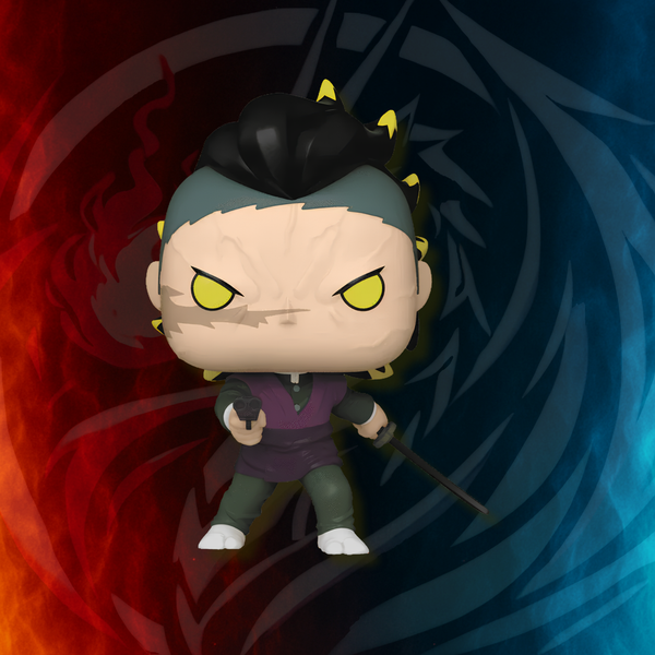 Funko Pop! Demon Slayer Genya Shinazugawa Demon Form vinyl figure in window box