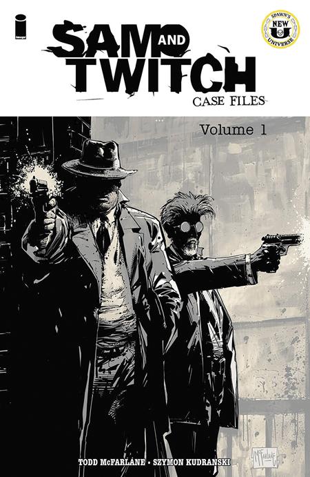 Spawn: Sam and Twitch Case Files trade paperback volume 1, collecting issues #1-8, noir crime story by Todd McFarlane with art by Szymon Kudranski