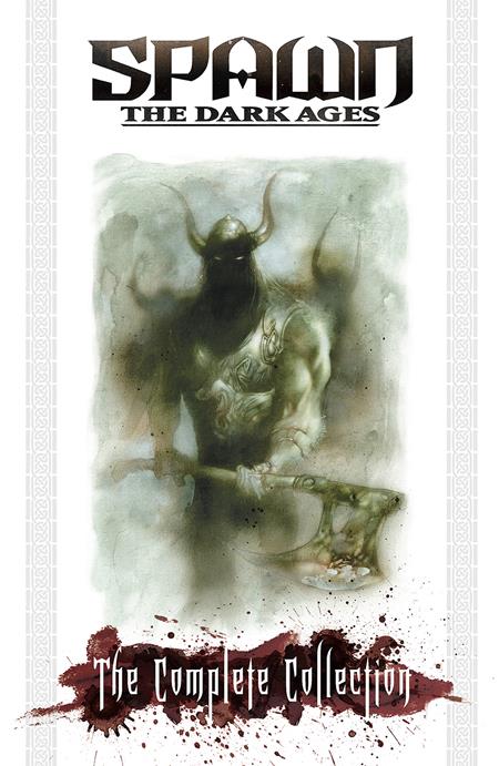 Spawn: The Dark Ages trade paperback complete collection, oversized edition collecting issues #1-28, cover art by Ashley Wood featuring Lord Covenant as a medieval HellSpawn