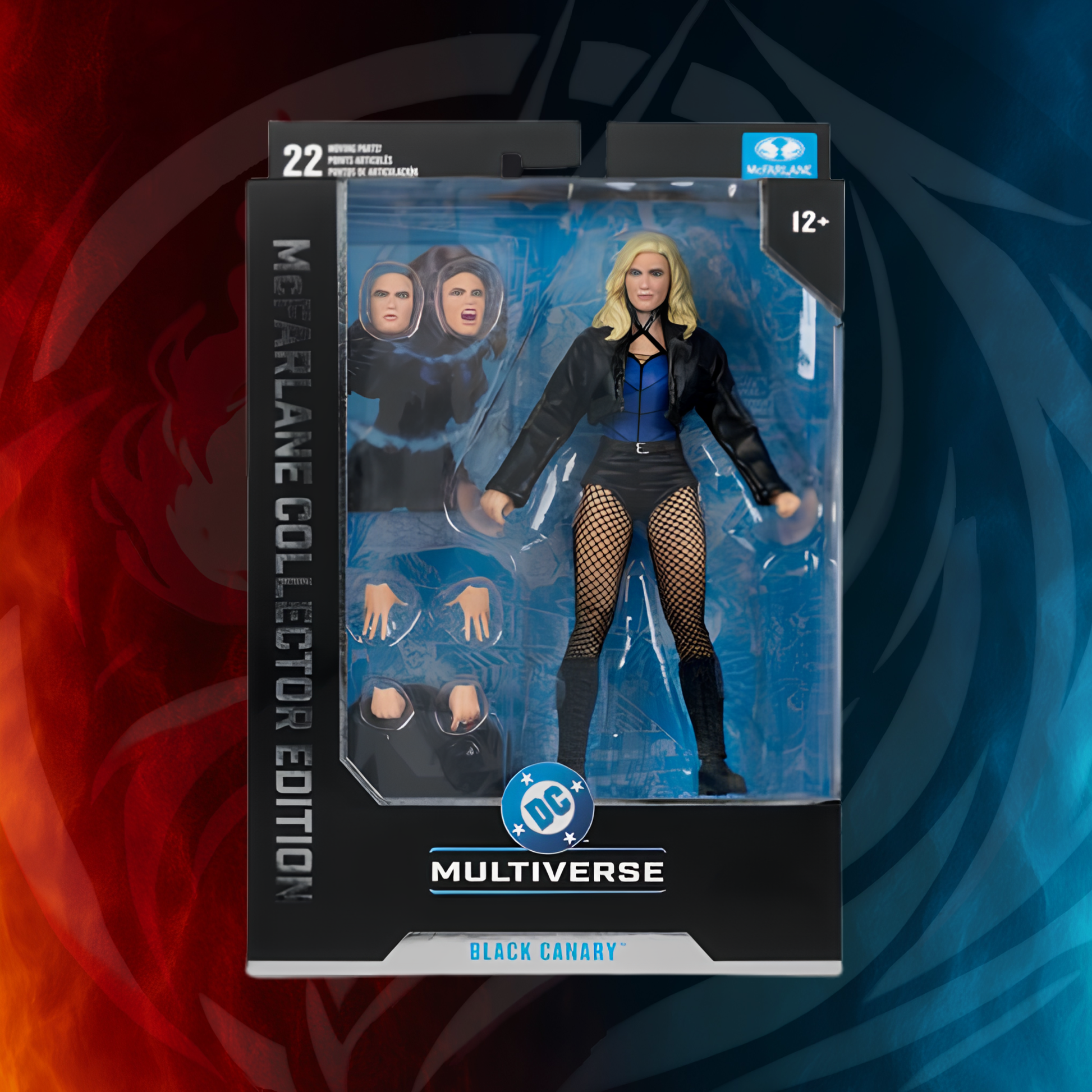 DC Multiverse Black Canary McFarlane 7-inch figure, alternate angle