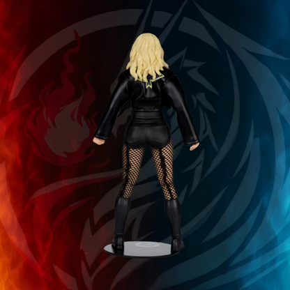 DC Multiverse Black Canary McFarlane 7-inch figure, side profile