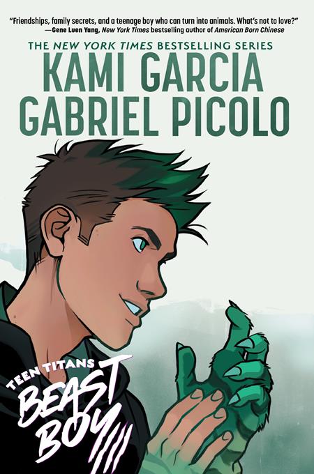 Cover of Teen Titans: Beast Boy HC – Garfield Logan mid-transformation, illustrated in Picolo’s signature vibrant, sketchbook style.