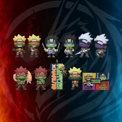 TMNT x Naruto Series 1 3D foam bag clip by Monogram International - clip detail