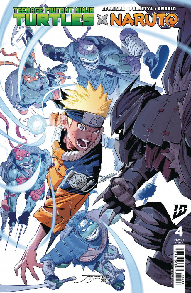 Teenage Mutant Ninja Turtles x Naruto #4 Cover A Jorge Jiménez Regular cover