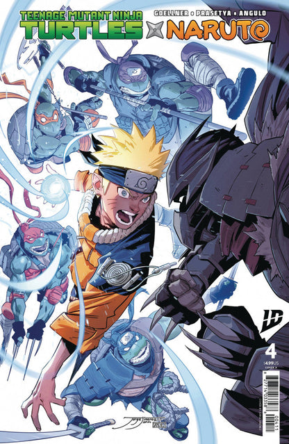 Teenage Mutant Ninja Turtles x Naruto #4 Cover A Jorge Jiménez Regular cover