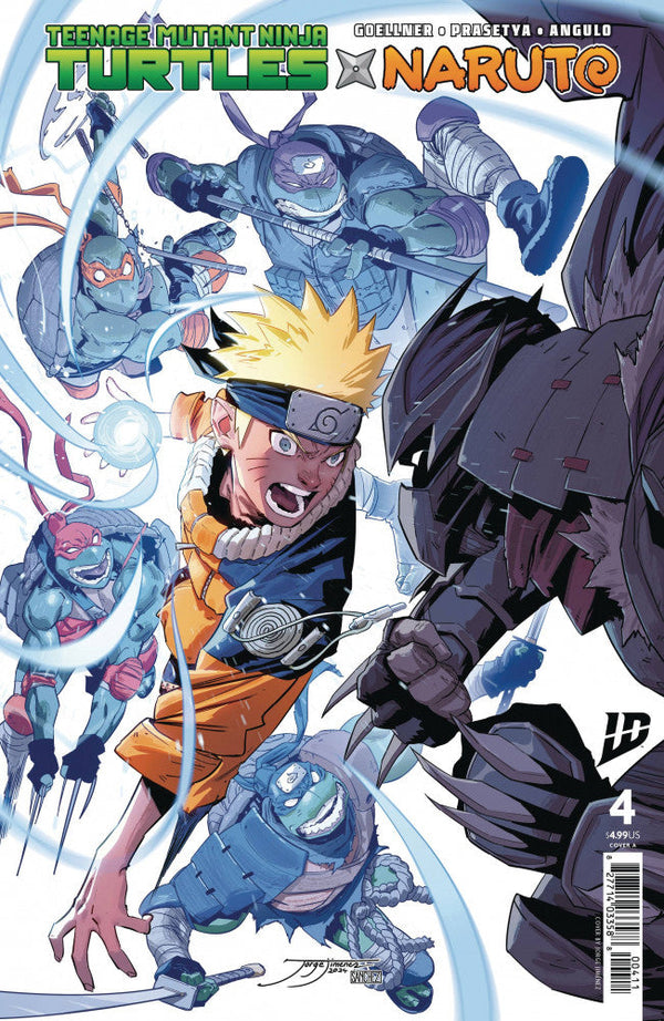 Teenage Mutant Ninja Turtles x Naruto #4 Cover A Jorge Jiménez Regular cover