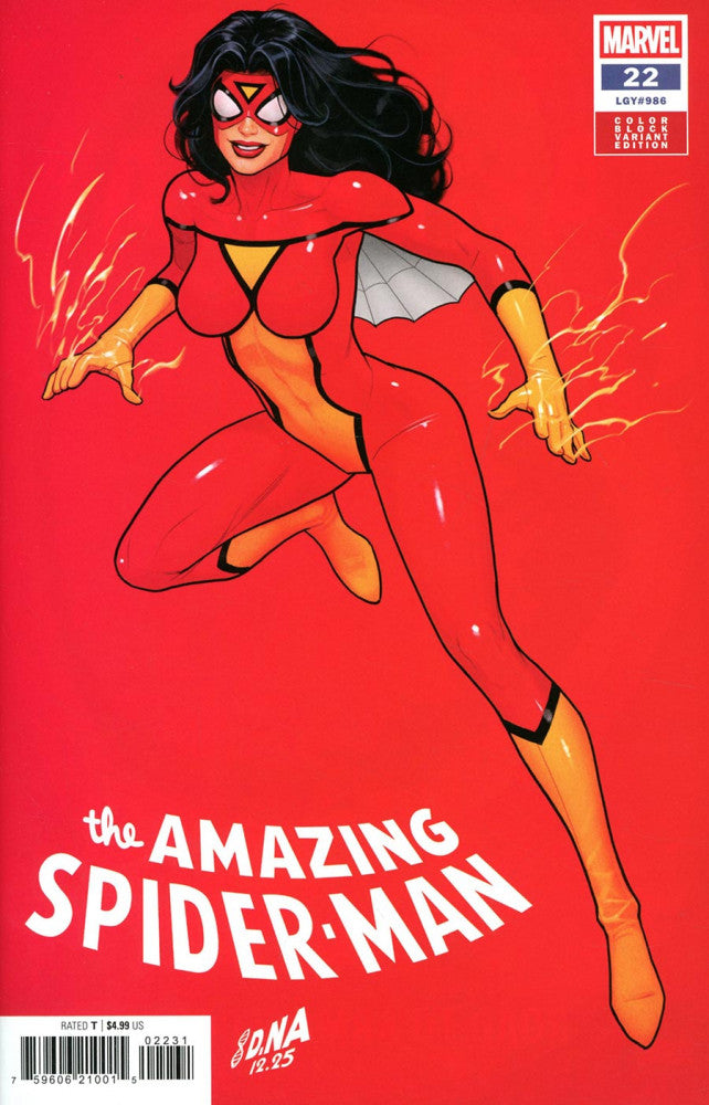 The Amazing Spider-Man, Vol. 7 #22 Cover C David Nakayama Color Block Variant cover