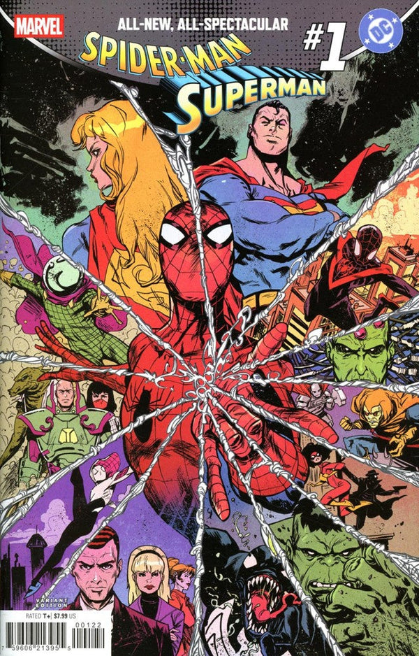 Marvel / DC: Spider-Man / Superman #1 Cover O Sanford Greene Variant cover