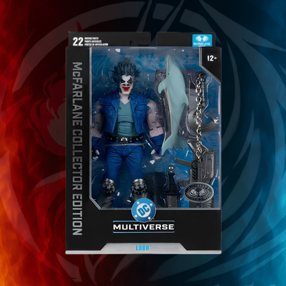 DC Multiverse Wave 14 Lobo (Volume 1) #58 Platinum Chase figure with accessories
