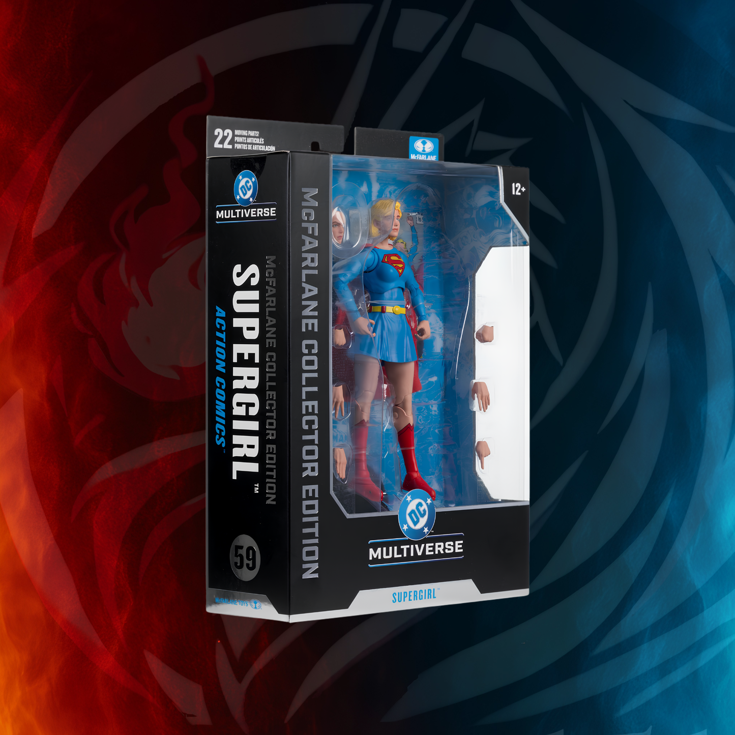 DC Multiverse Wave 14 Supergirl (Action Comics #59) in premium McFarlane Collector Edition window-box packaging
