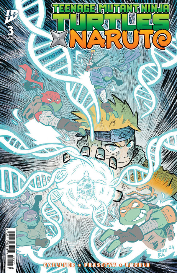 Teenage Mutant Ninja Turtles x Naruto #3 Cover C Juni Ba Variant cover