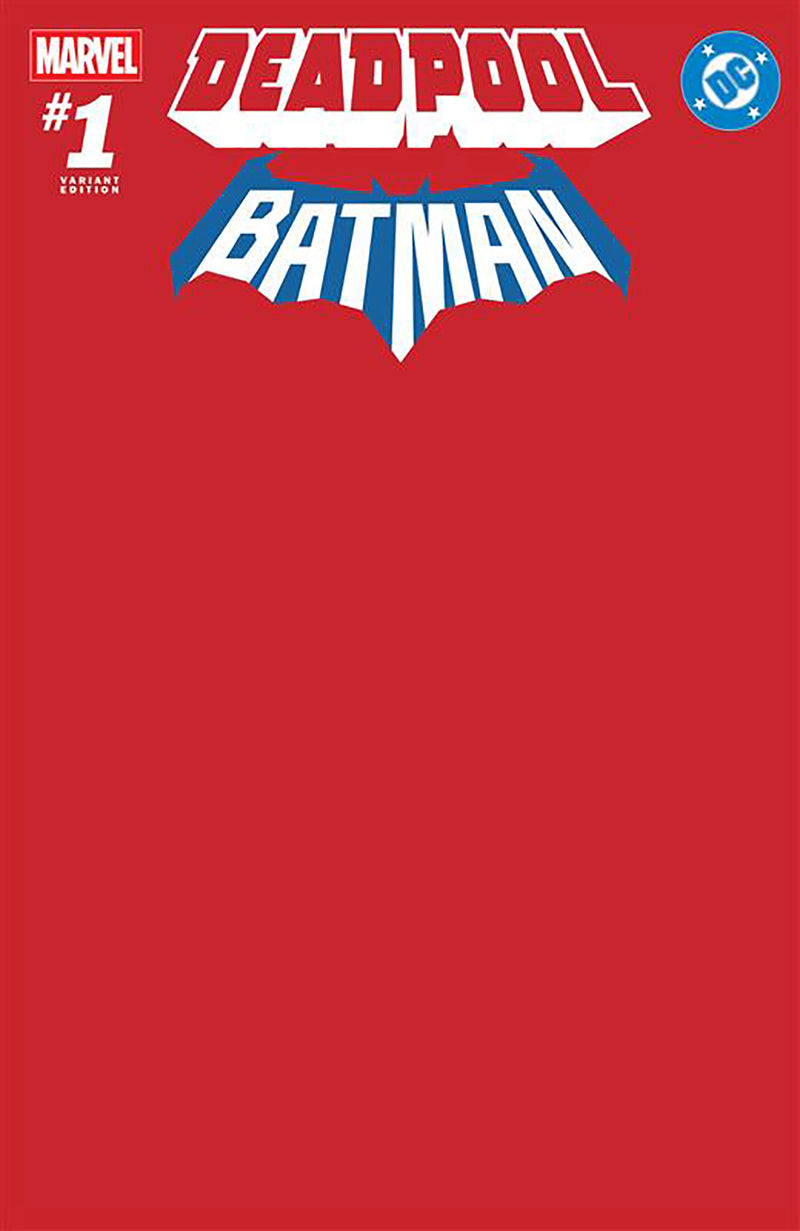 Deadpool/Batman #1 Red Blank Cover Variant – sketch-ready Marvel/DC comic