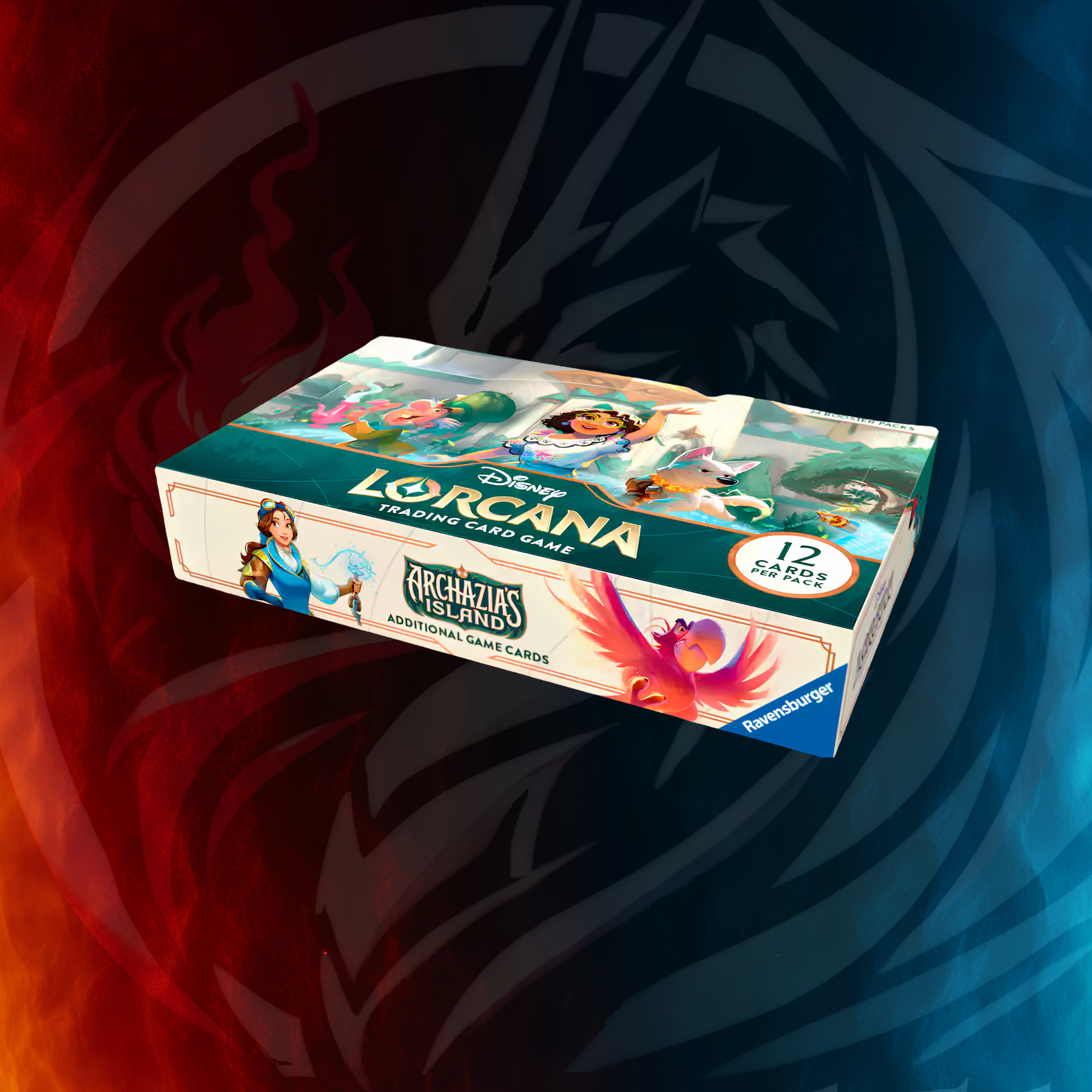 Disney Lorcana Archazia's Island Booster Pack Display, sealed 24-pack box (Set 7)