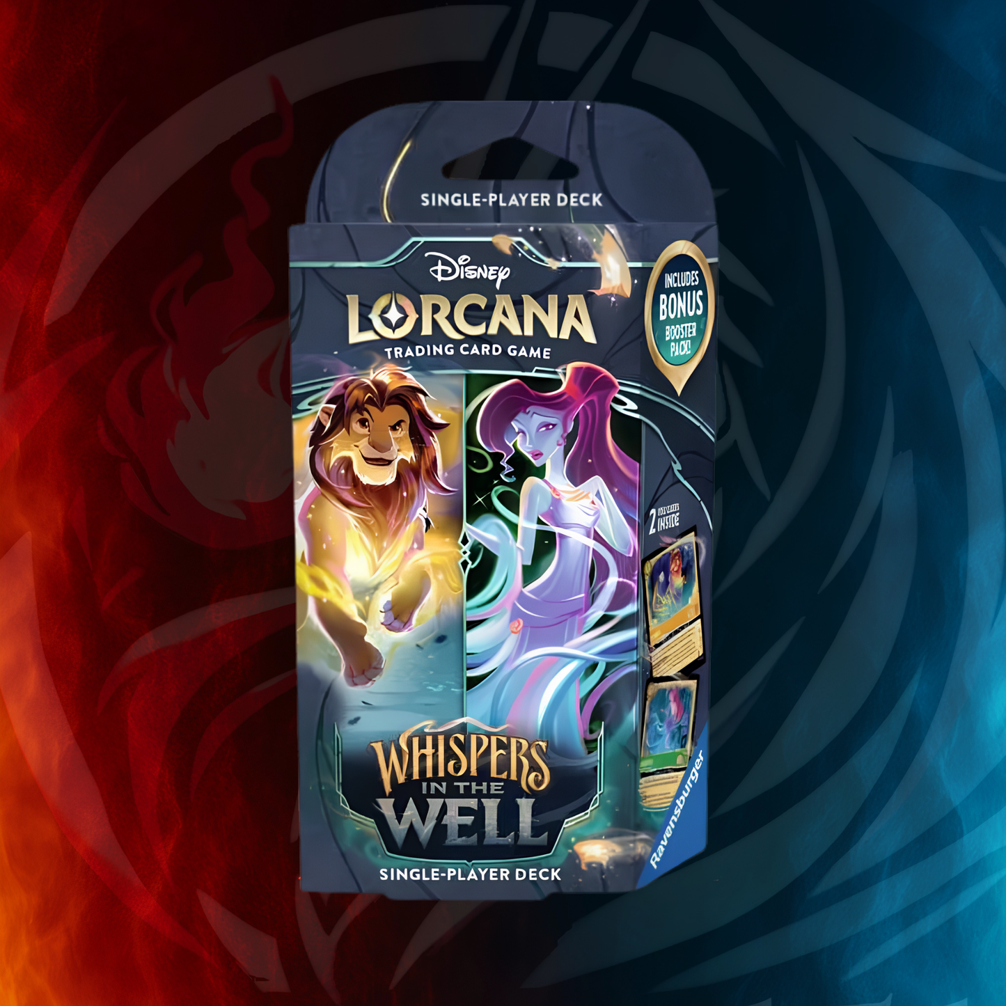 Disney Lorcana Whispers in the Well Single-Player Deck box by Ravensburger
