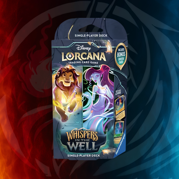 Disney Lorcana Whispers in the Well Single-Player Deck box by Ravensburger