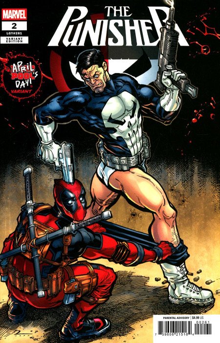 The Punisher, Vol. 15 #2 Cover F Chad Hardin April Pool's Day Variant cover