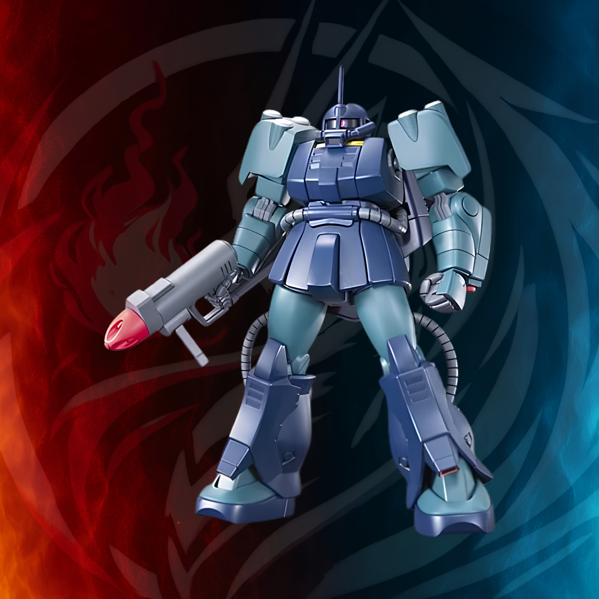 Gundam Zaku Mariner built figure front