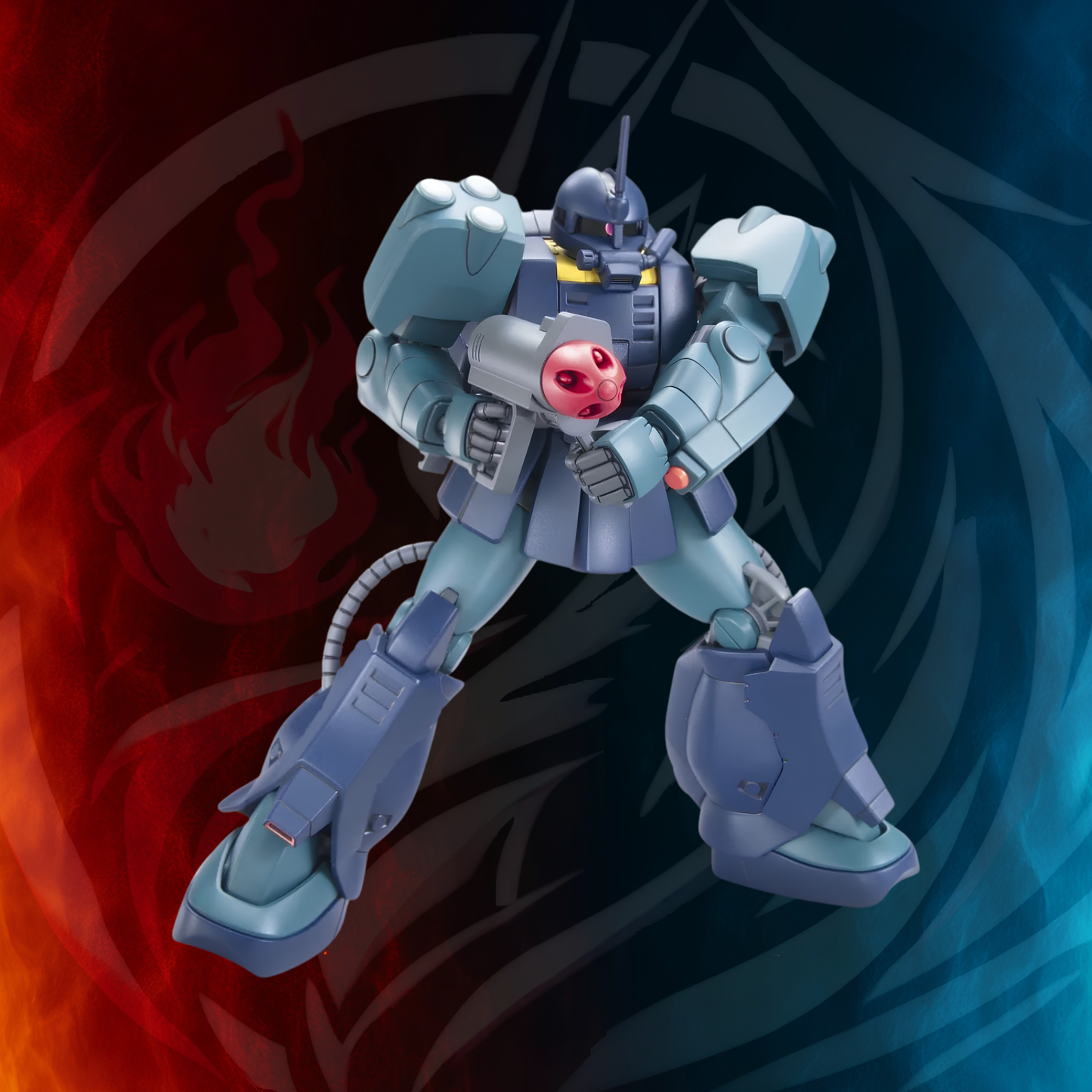 Gundam Zaku Mariner built figure action pose