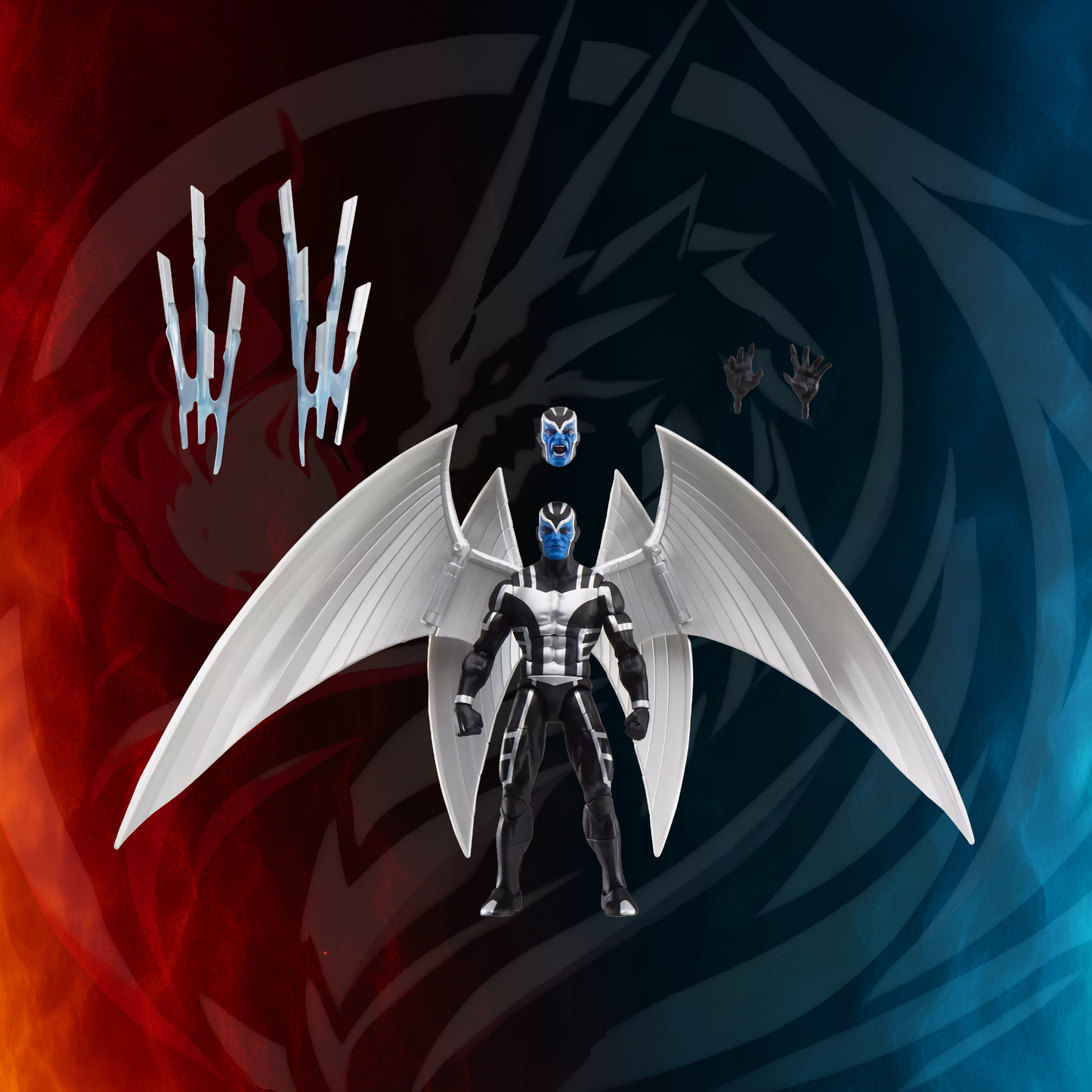 Marvel Legends Archangel X-Force figure pose