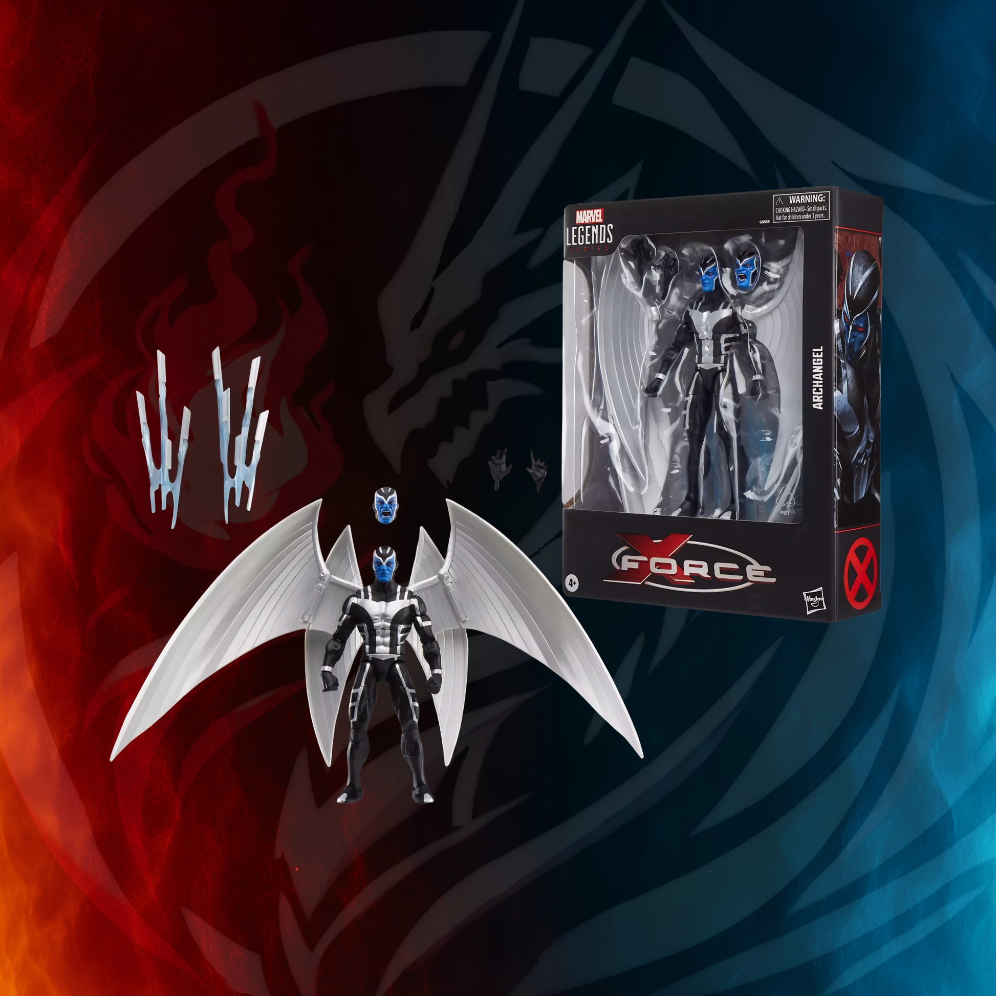 Marvel Legends Archangel X-Force accessories