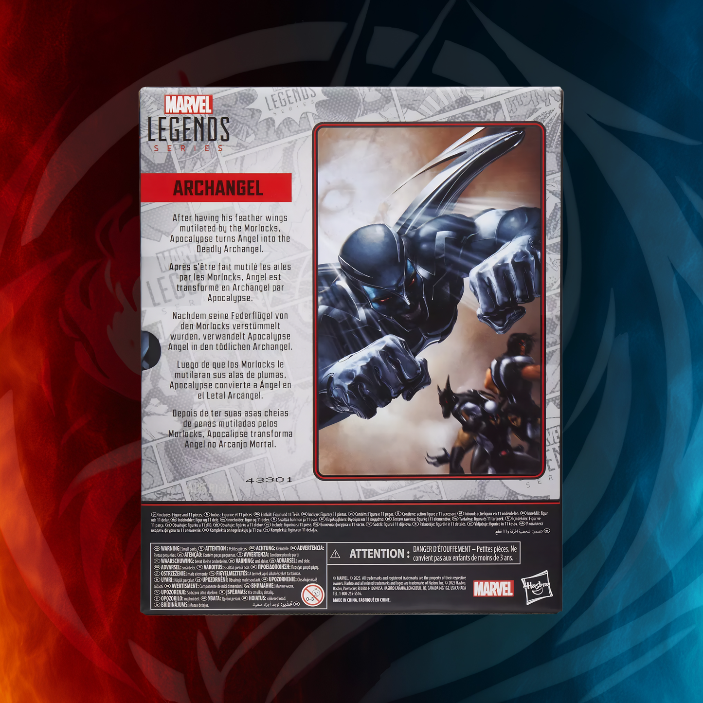 Marvel Legends Archangel X-Force carded